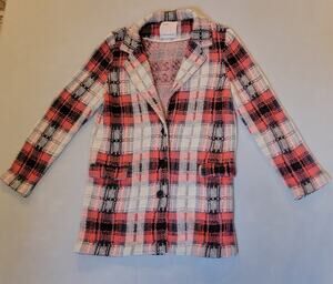 Aldo Martins Knit Open Front Longline Jacket / Cardigan Size 6